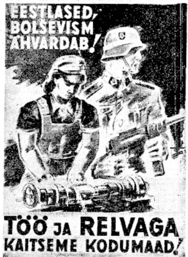 Daily propaganda newspaper Eesti Sõna, no. 38, 16 February 1944